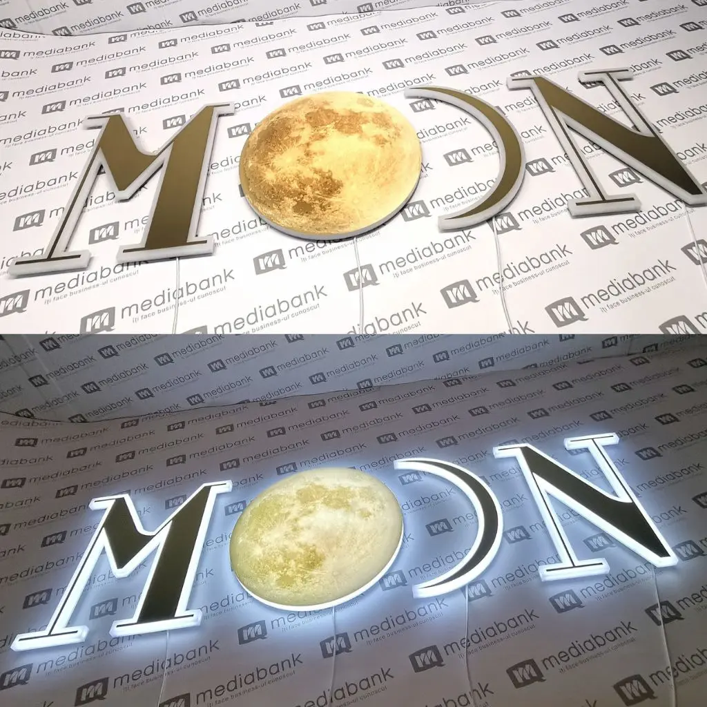 e/12 - Litere volumetrice din plexi 20mm Moon.